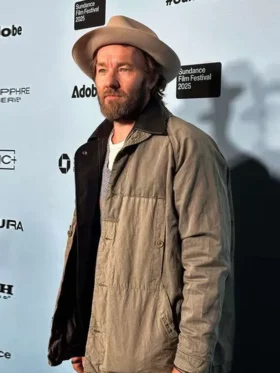Train Dreams Joel Edgerton Green Cotton Jacket