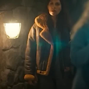 Troll 2 Sara Khorami Black Shearling Leather Jacket