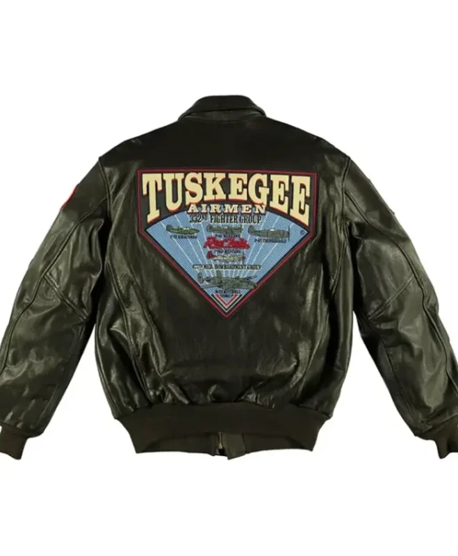 Tuskegee Airmen Bomber Jacket Back 03