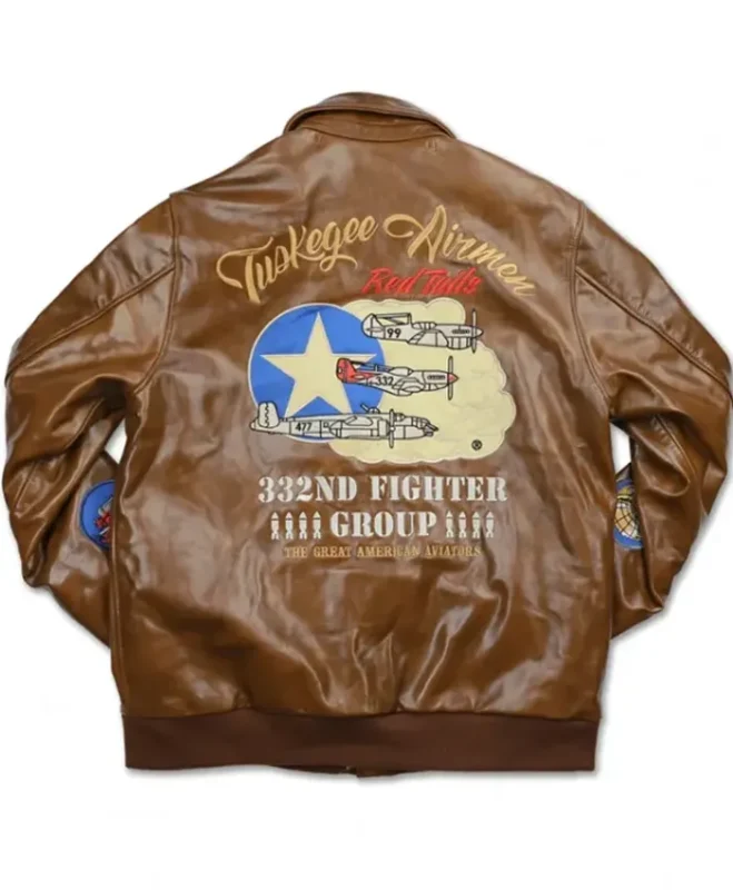 Tuskegee Airmen Bomber Jacket Back