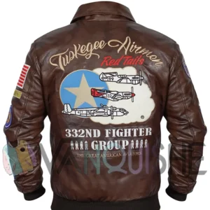Tuskegee Airmen Bomber Jacket back