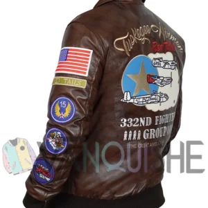 Tuskegee Airmen Bomber Jacket left back