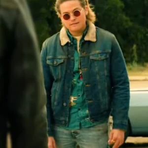 Under Fire Dylan Sprouse Blue Denim Jacket Side