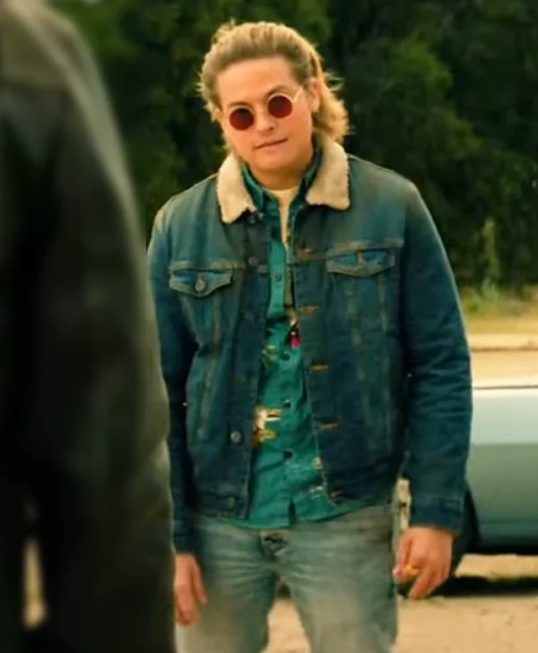 Under Fire Dylan Sprouse Blue Denim Jacket Side