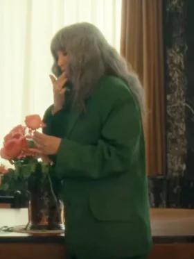 Under a Dark Sun S01 Isabelle Adjani Green Blazer Front
