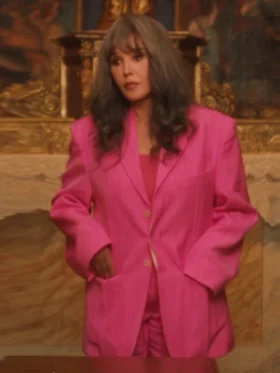 Under a Dark Sun S01 Isabelle Adjani Pink Oversized Blazer