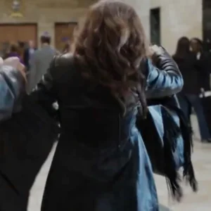 Unforgivable Anna Friel Black Leather Blazer