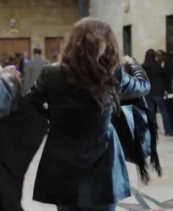 Unforgivable Anna Friel Black Leather Blazer