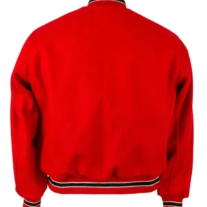 Varsity Red Atlanta Falcons 1967 Wool Jacket For Sale