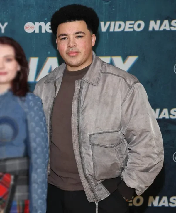 Video Nasty S01 Billy Grey Bomber Jacket