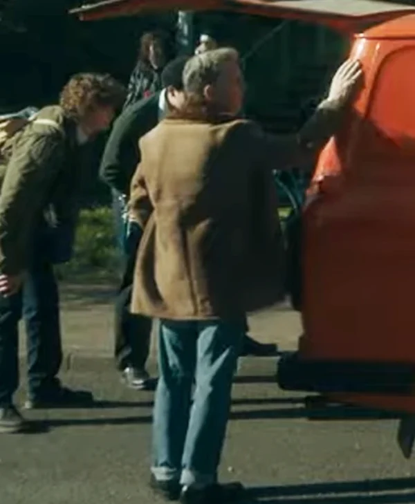 Video Nasty S01 Rory Mullen Brown Leather Coat