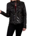 Welcome to Plathville S07 Lydia Plath Black Leather Jacket