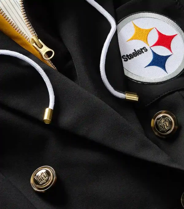 Women Pittsburgh Steelers Black Blazer Closer