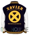 Xavier Institute Black and White Varsity Jacket back
