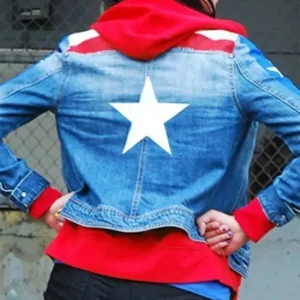 Young Avengers America Chavez Denim Jacket back