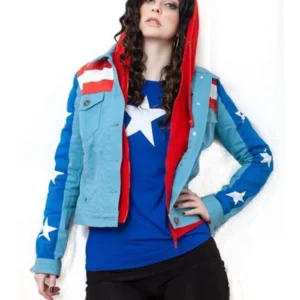 Young Avengers America Chavez Denim Jacket front