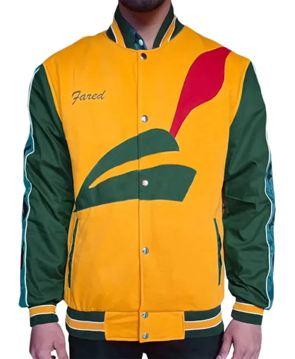 Zach Woods Silicon Valley Pied Piper Letterman Jacket front
