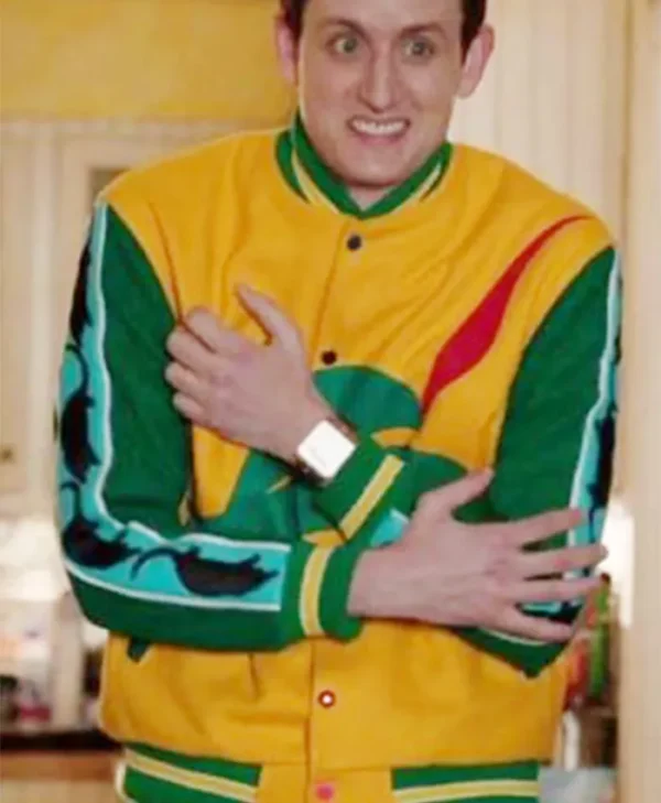 Zach Woods Silicon Valley Pied Piper Letterman Jacket left