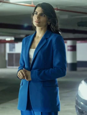 3 Body Problem S02 Claudia Doumit Blue Blazer