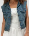 Acapulco S04 Regina Reynoso Denim Vest Back