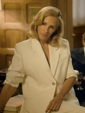 After the Hunt Julia Roberts White Blazer Side