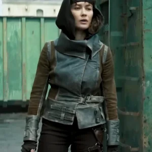 Afterburn Olga Kurylenko Leather Jacket Side