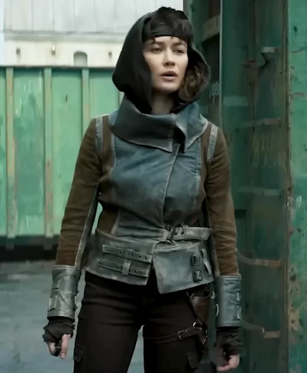 Afterburn Olga Kurylenko Leather Jacket Side