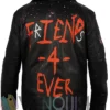 Alexa Bliss Friends 4 Ever Black Leather Jacket back