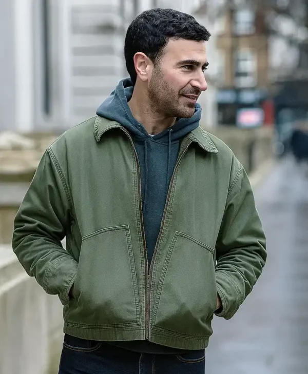 All of You Brett Goldstein Green Jacket Side