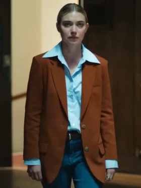 All of You Imogen Poots Brown Blazer Side