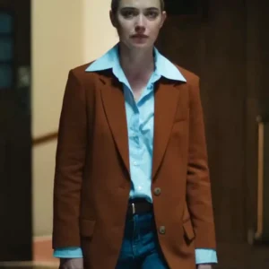 All of You Imogen Poots Brown Blazer Side