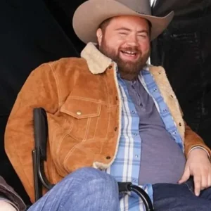 Americana Paul Walter Hauser Suede Leather Jacket