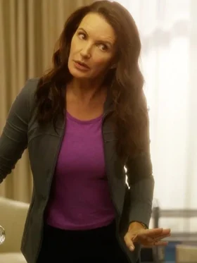 And Just Like That S03 Kristin Davis Green Track Jacket