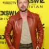 Ash Aaron Paul Brown Leather Jacket Side