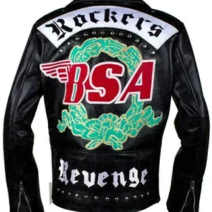 BSA George Michael Black Leather Jacket