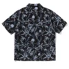 Bape X Mmj Tropical Skull Camo Open Collar Ss Shirts 16th