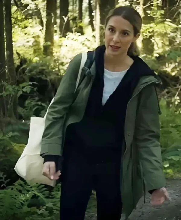 Before Your Father Finds Us Alexa PenaVega Green Coat Side