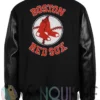 Boston Red Sox Vintage Logo Black Varsity Jacket back