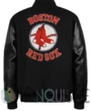 Boston Red Sox Vintage Logo Black Varsity Jacket back