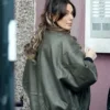 Brassic S07 Michelle Keegan Bomber Leather Jacket