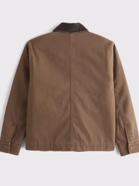 Brown Abercrombie Jacket back