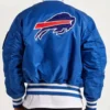 Buffalo Bills Bomber MA-1 Blue Jacket Back