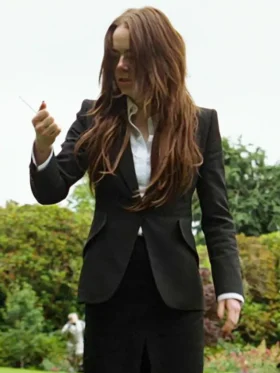 Bugonia Emma Stone Black Blazer Front