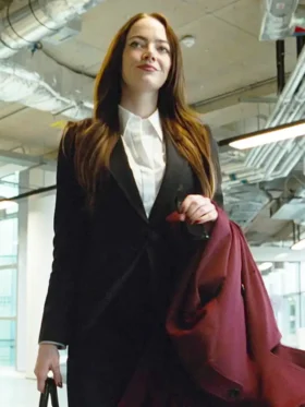 Bugonia Emma Stone Black Blazer Back