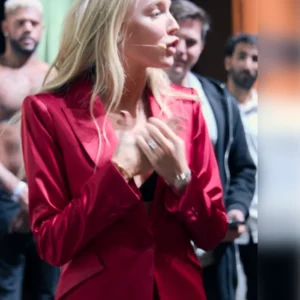 Call Her Alex Alexandra Cooper Red Blazer Front