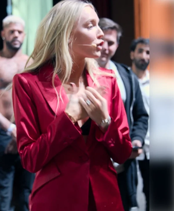 Call Her Alex Alexandra Cooper Red Blazer Front