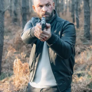 Carjackers Franck Gastambide Black Leather Jacket Side