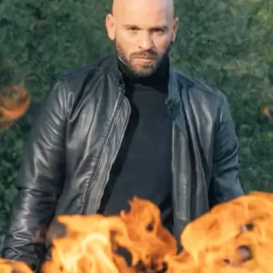 Carjackers Franck Gastambide Black Leather Jacket