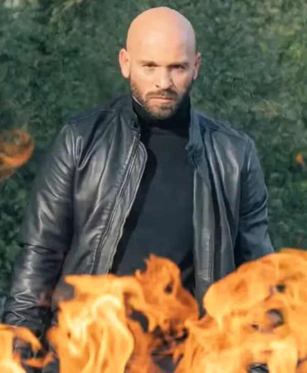 Carjackers Franck Gastambide Black Leather Jacket
