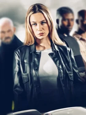 Carjackers Zoé Marchal Black Leather Jacket